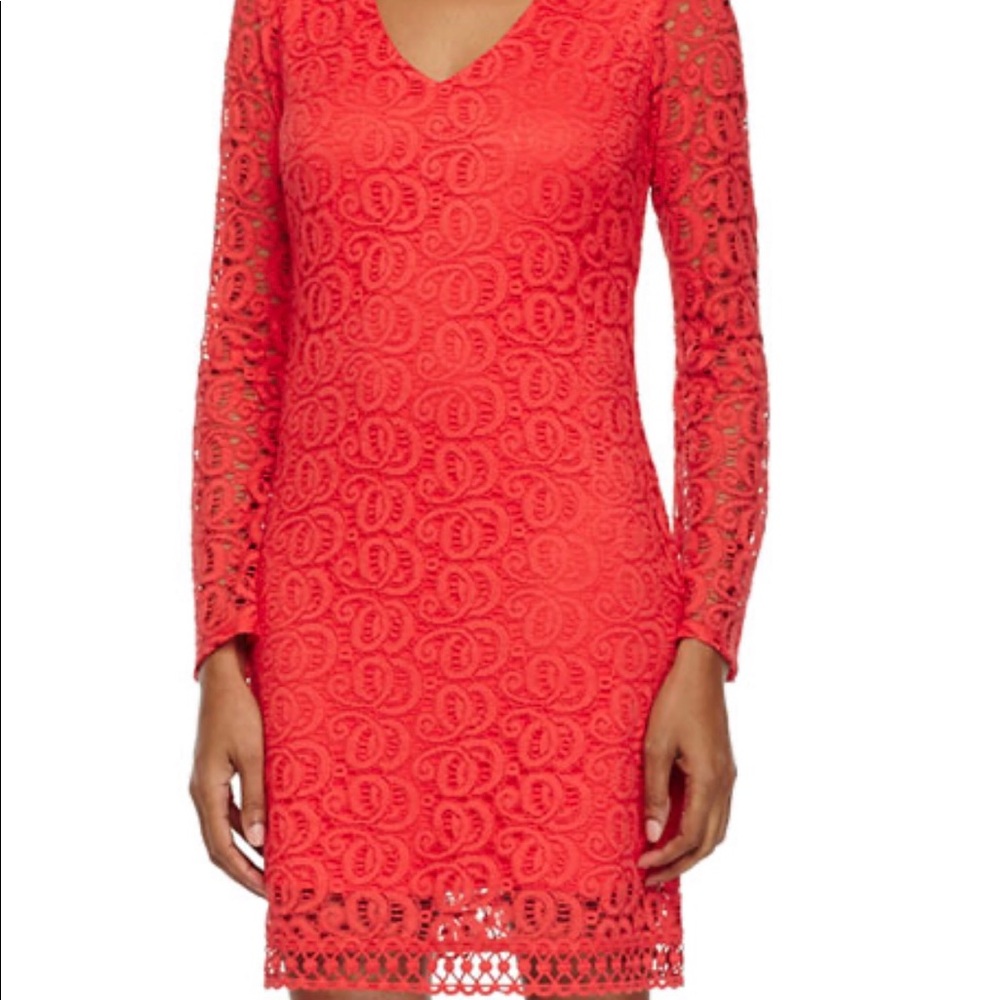 Laundry by Shelli Segal Long- Sleeve Shift Dress